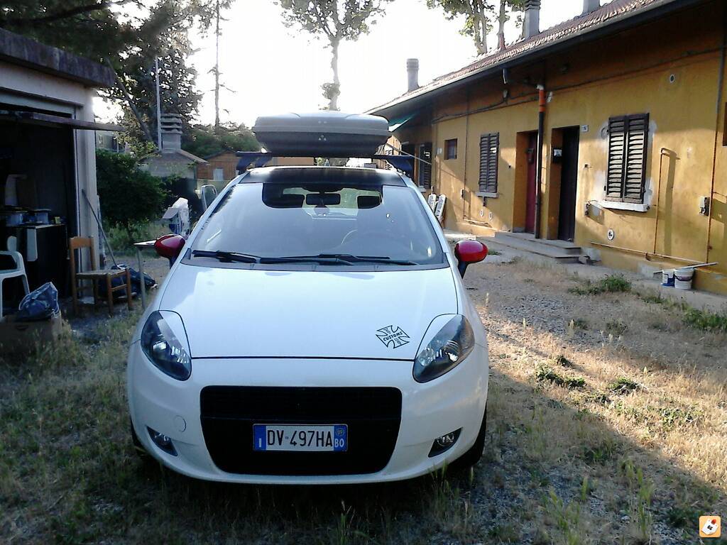 portapacchi sulla Fiat Punto