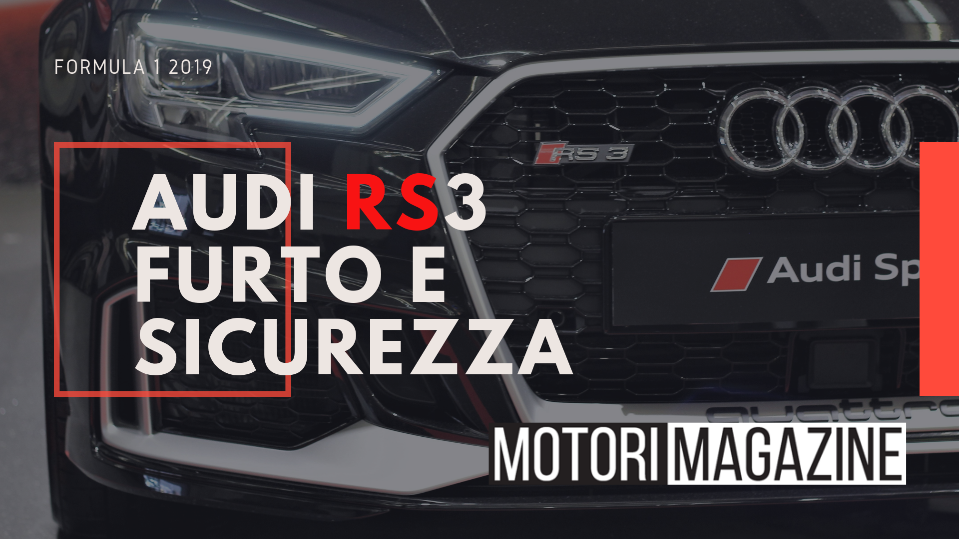 Furto Audi RS3