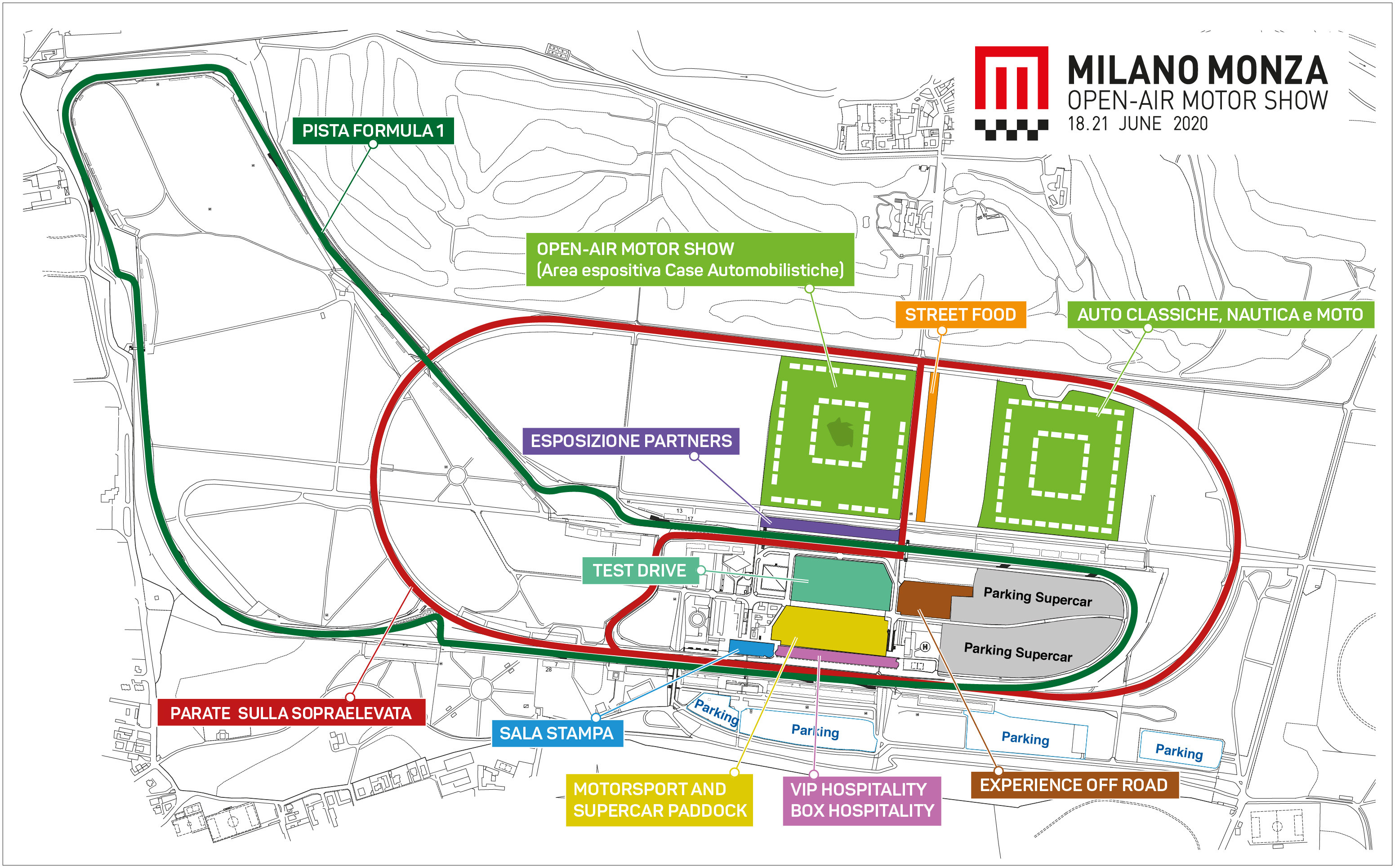 mappa autodromo di monza