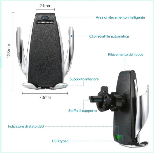 Caricabatterie wireless per auto migliore