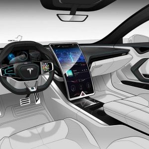 tecnologia e interni Tesla Pickup