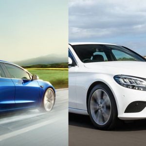 Tesla Model 3 Mercedes