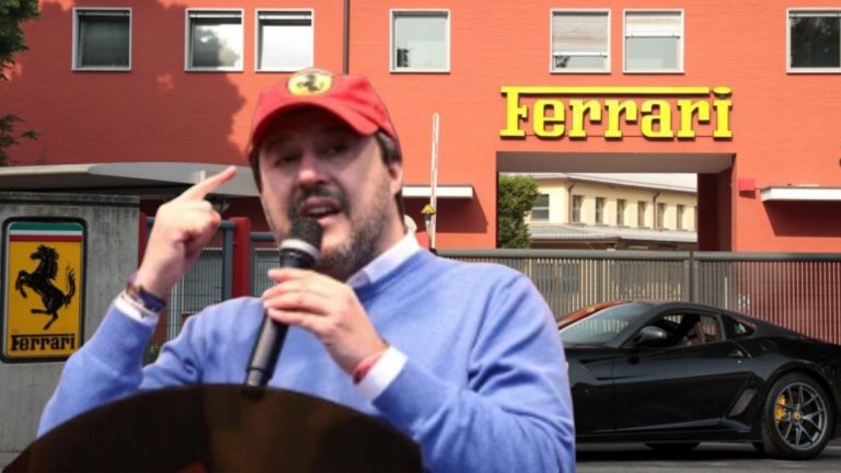 matteo salvini maranello