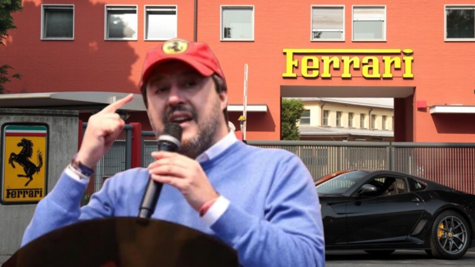 matteo salvini maranello