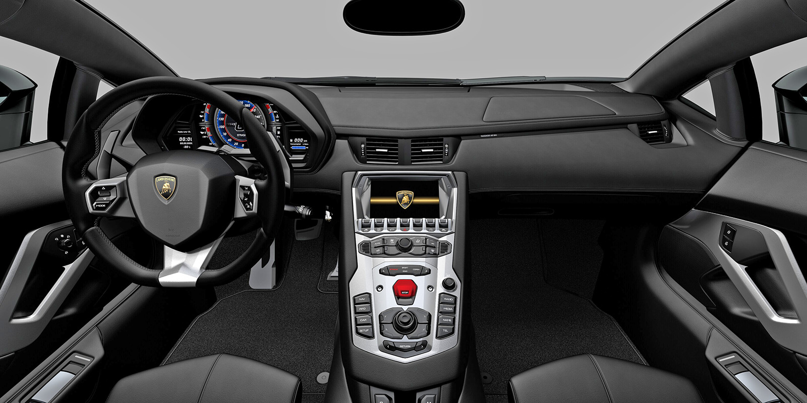 Lamborghini Aventador SVJ infotainment