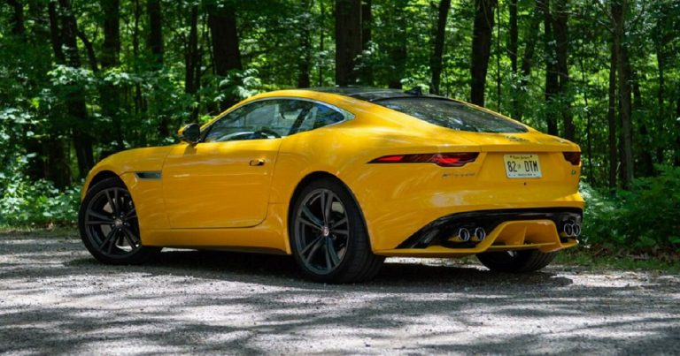 2021-F-Type-Yellow-Rear