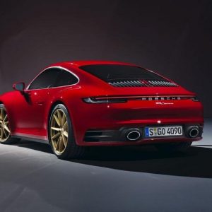 Porsche-992-Rear-Red