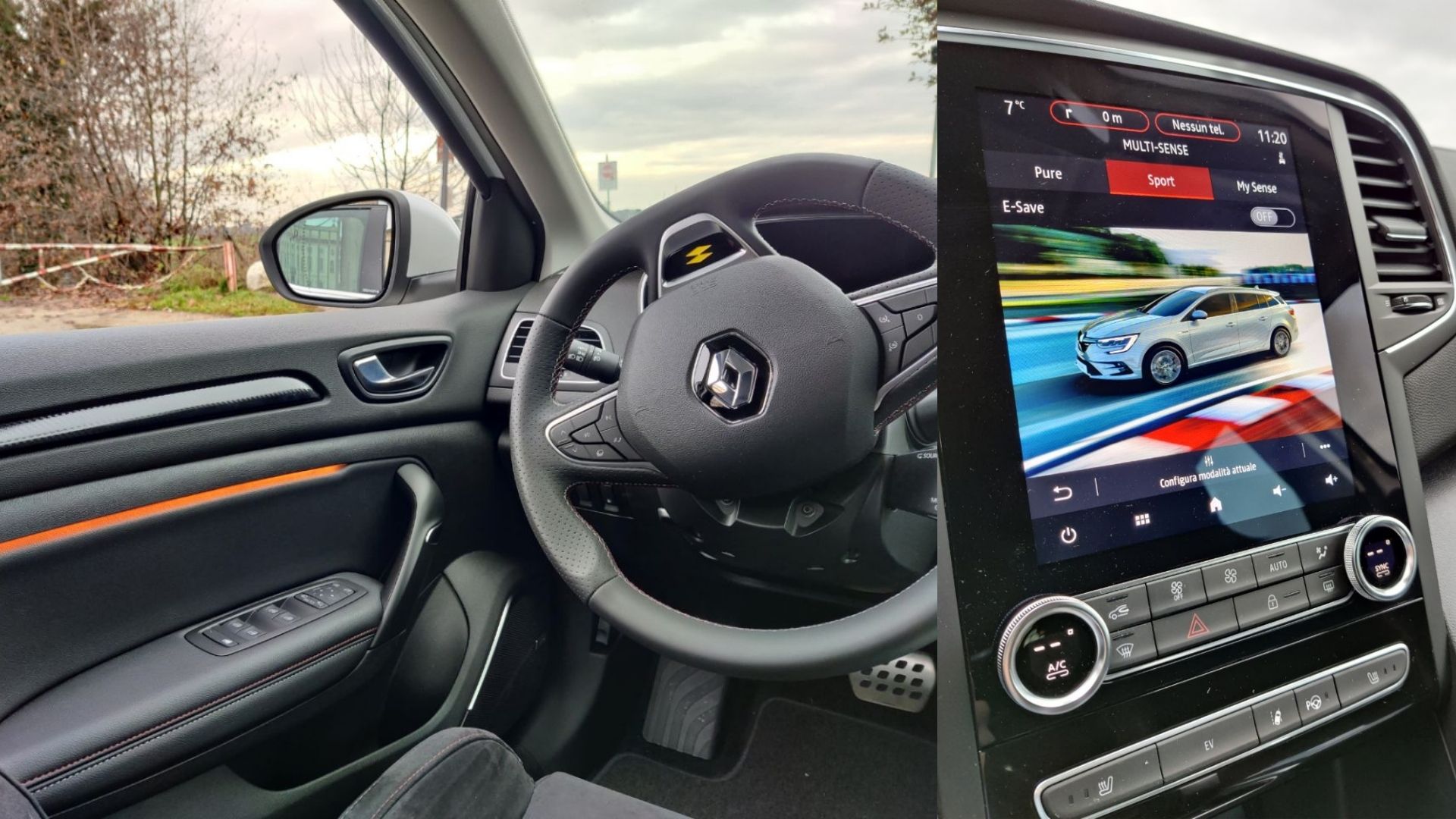 Renault Megane E-Tech Sporter infotainment