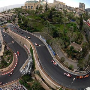 Una delle curve del circuito di Montecarlo