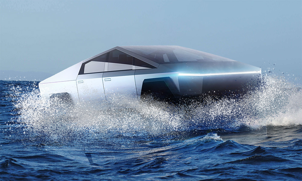 Tesla Cybertruck barca