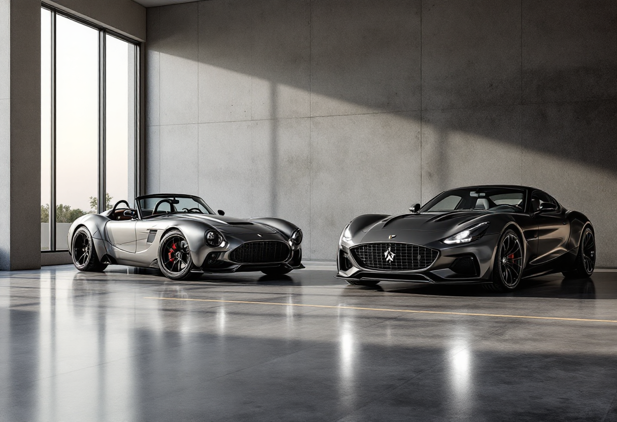 AC Cobra GT Roadster e Coupe 2026 in esposizione