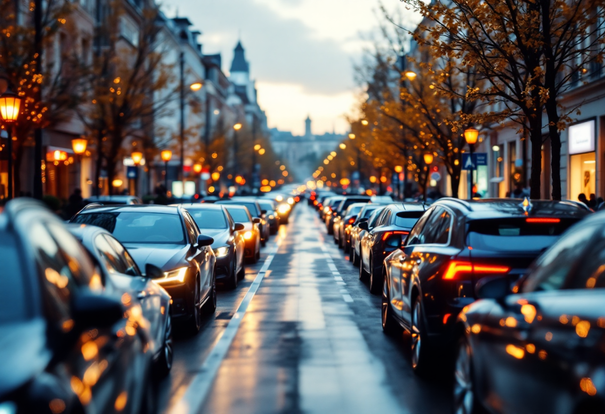 Grafico del mercato automobilistico europeo per il 2024