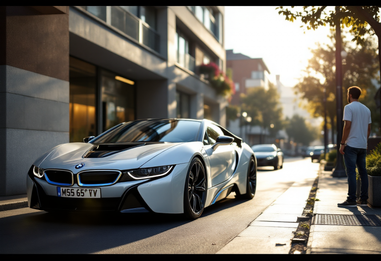 BMW M1 in un contesto futuristico di auto sportive
