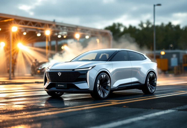 Chery Exeed Sterra ES durante un crash test innovativo