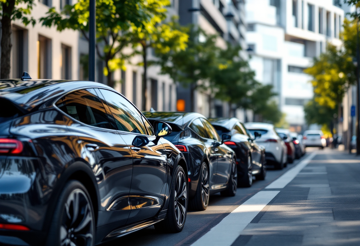 Grafico che confronta costi e consumi auto elettriche e a combustione