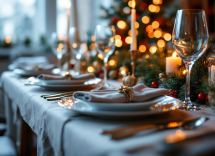 Immagine di un Natale sicuro e responsabile con decorazioni