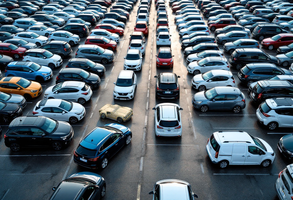 Grafico sulla crescita del mercato delle auto usate in Italia