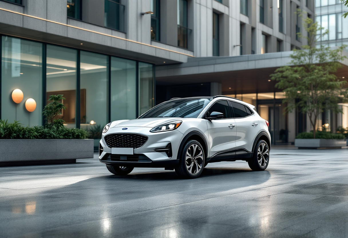 Ford Puma 2024 in un contesto urbano moderno