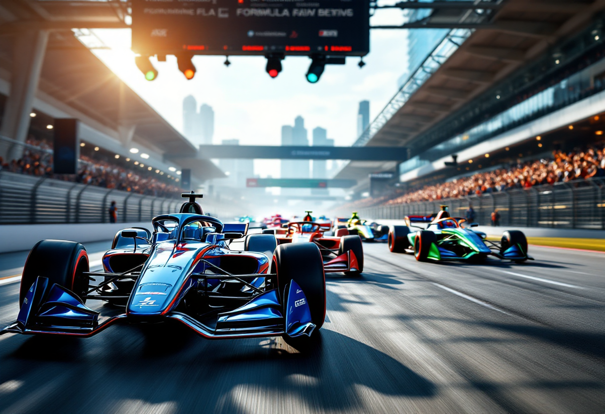 Monoposto Gen3 Evo della Formula E in azione a San Paolo
