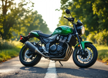 Kawasaki Z650 2025 in esposizione con nuove caratteristiche
