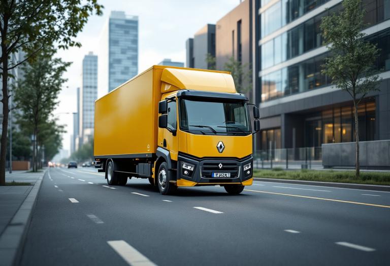 Camion elettrico Renault Trucks E-Tech T in azione