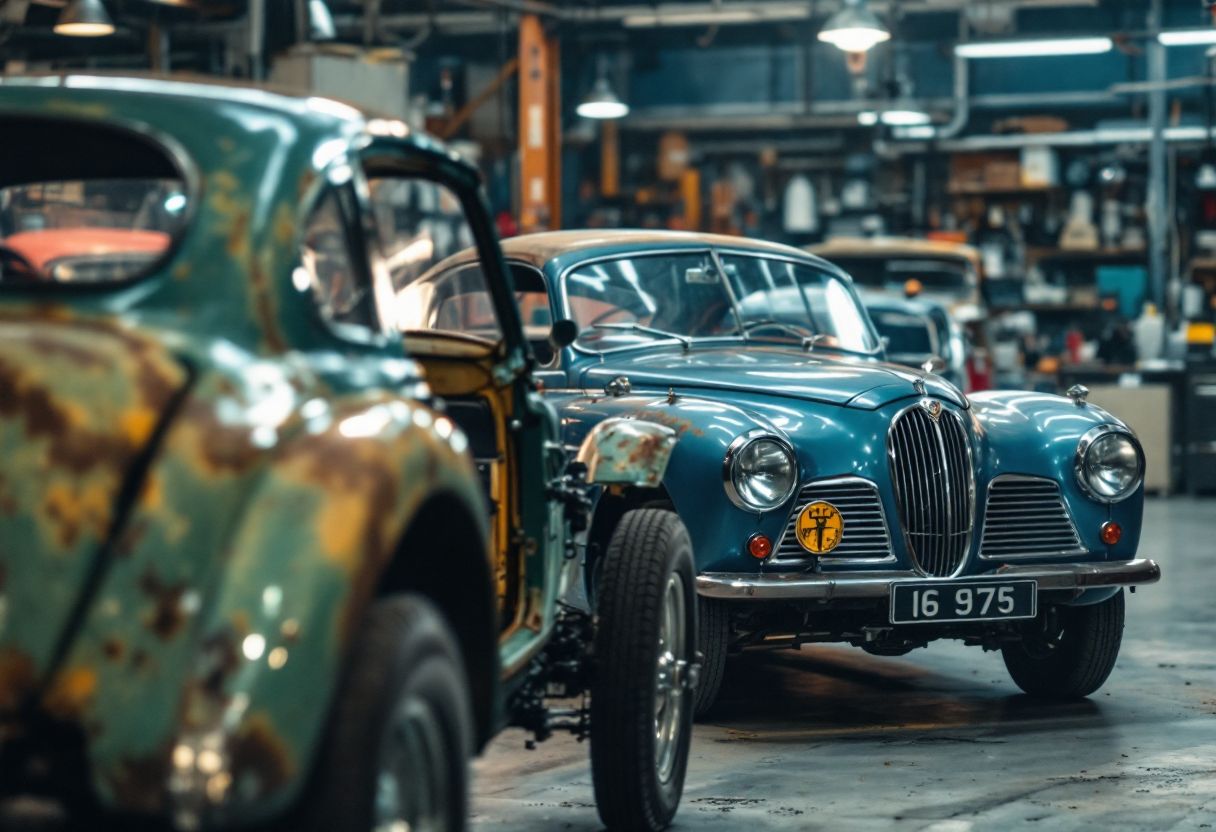 Auto storiche in revisione, dettagli e procedure