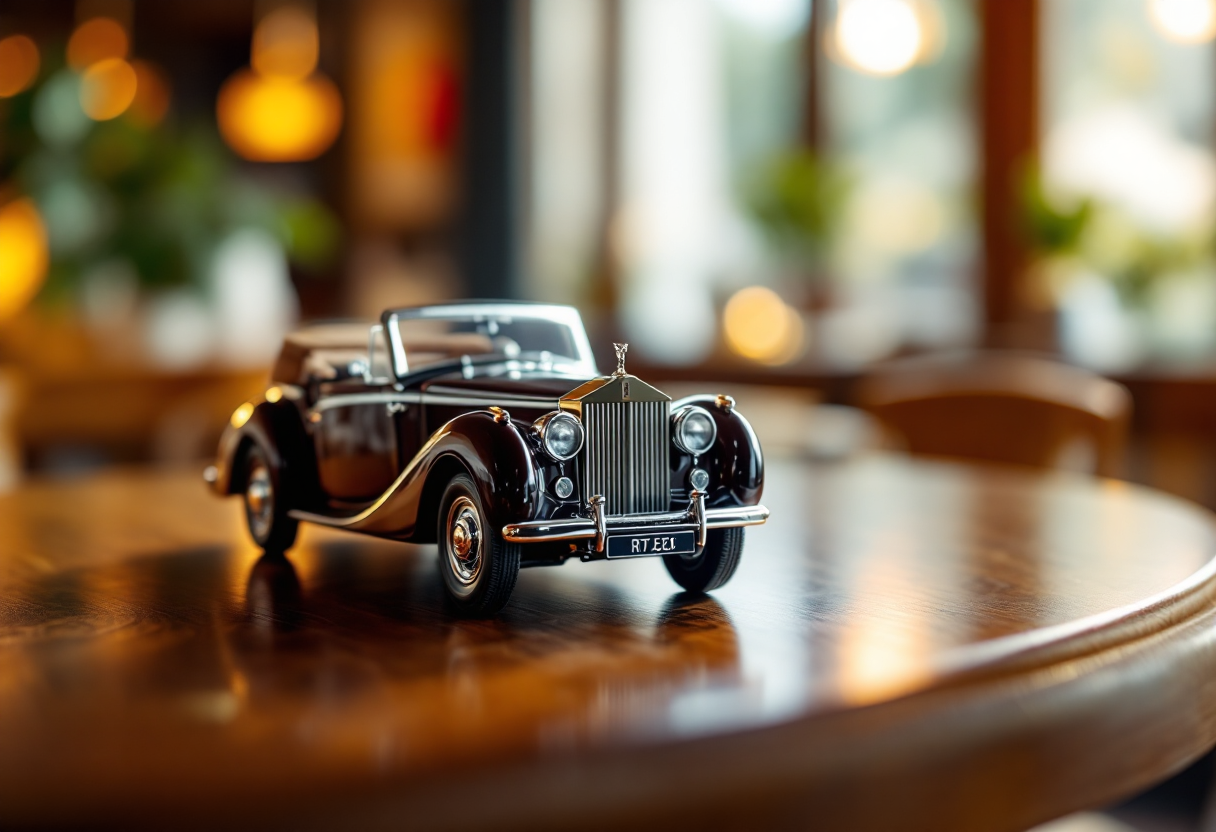 Modello in miniatura Rolls Royce Cameo di lusso