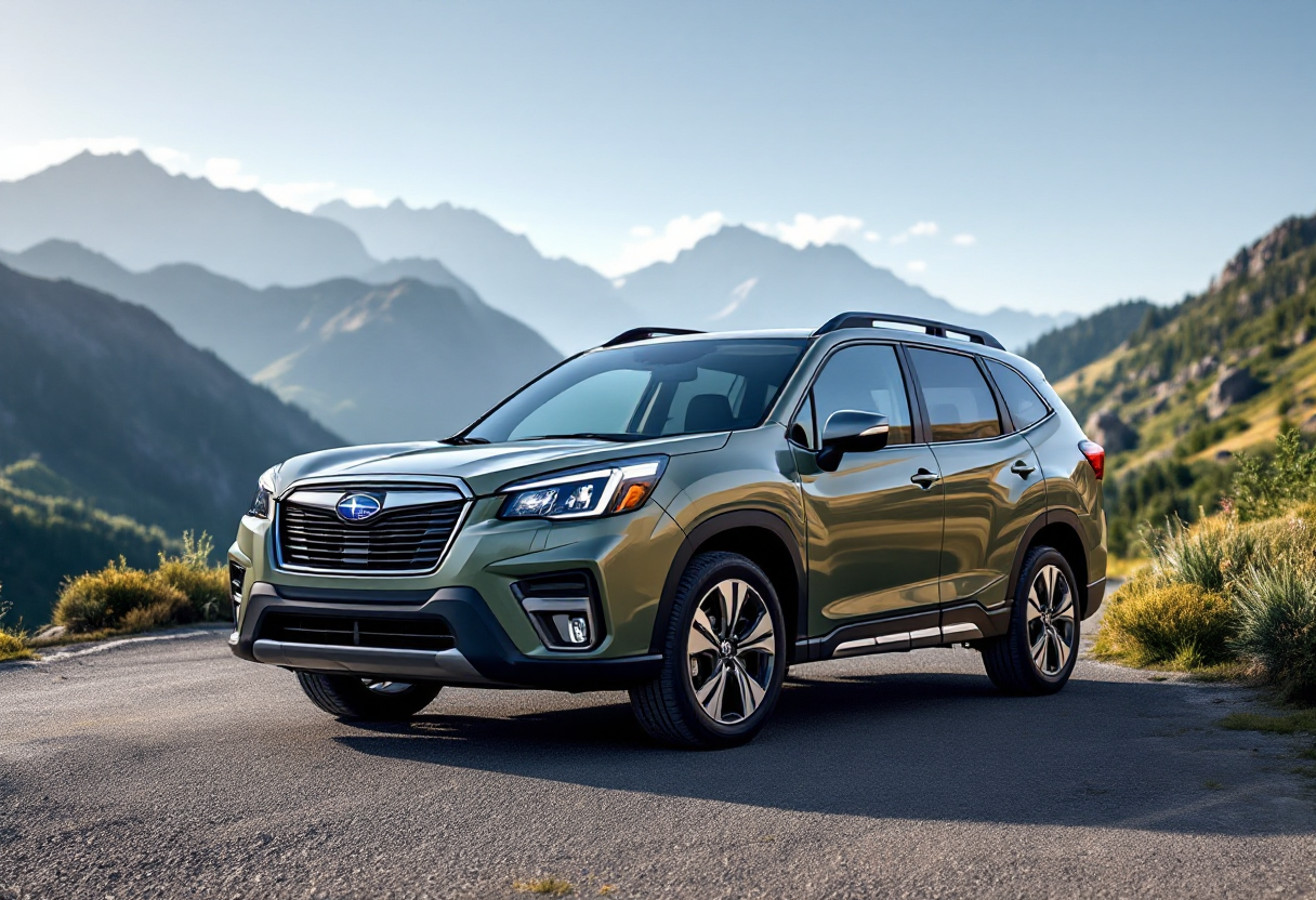 Nuova Subaru Forester 2025 con design moderno e sicuro