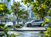 Stazione di ricarica pubblica per auto elettriche