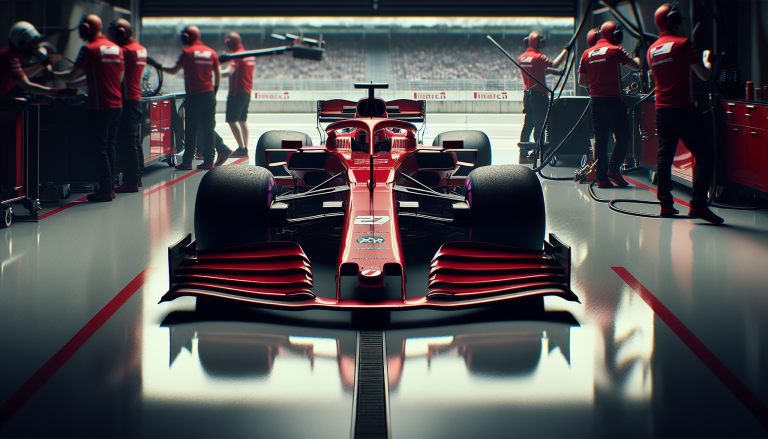 Lewis Hamilton in Ferrari durante il suo debutto