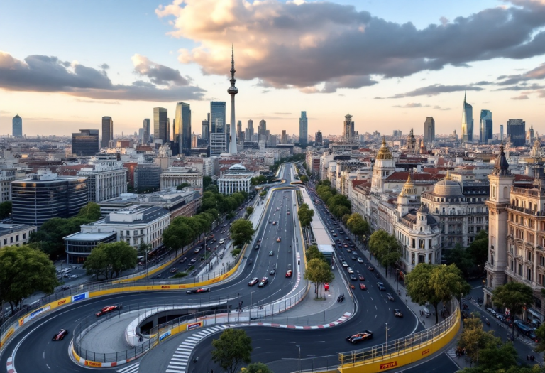 Preparativi a Madrid per il Gran Premio di Formula 1 2026