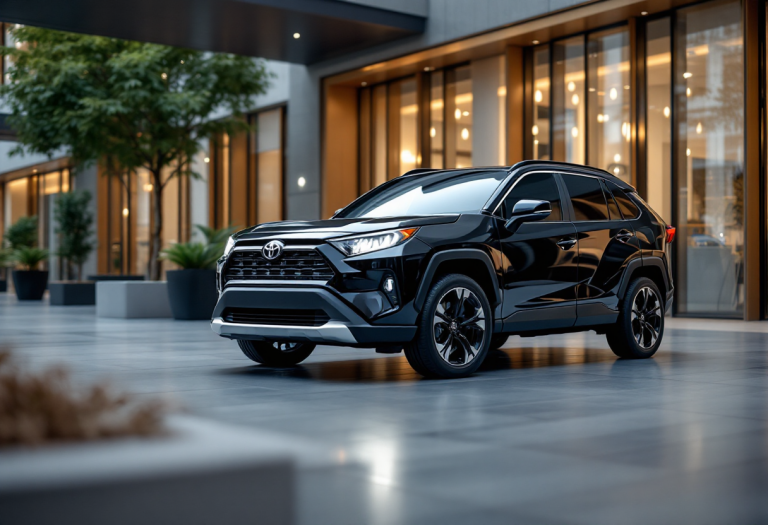 Immagine della nuova Toyota RAV4 2025 con design innovativo