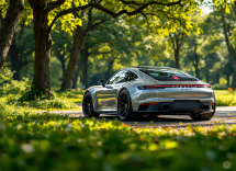 Porsche 911 Carrera S 2025 in un elegante contesto urbano