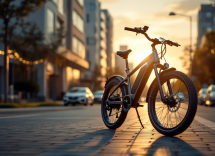 E-bike Reevo Hubless in un contesto urbano