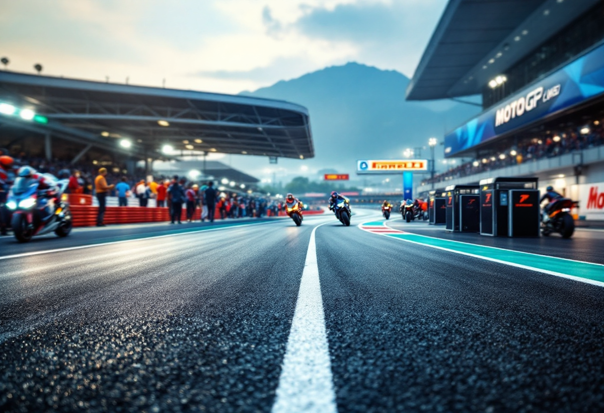 Alex Marquez durante i test invernali MotoGP a Sepang