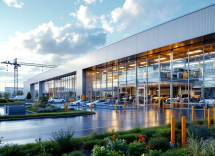 Logo Cadillac e auto da corsa in pista di Formula 1