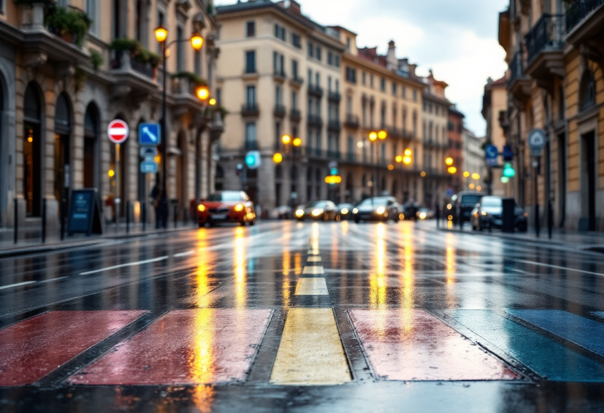Grafico che mostra il calo degli incidenti stradali in Italia nel 2023