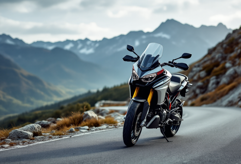 Ducati Multistrada V2 2025 in azione su strada