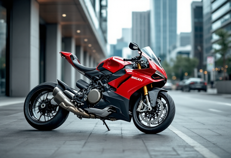 Ducati Panigale V2 2025 in azione su strada