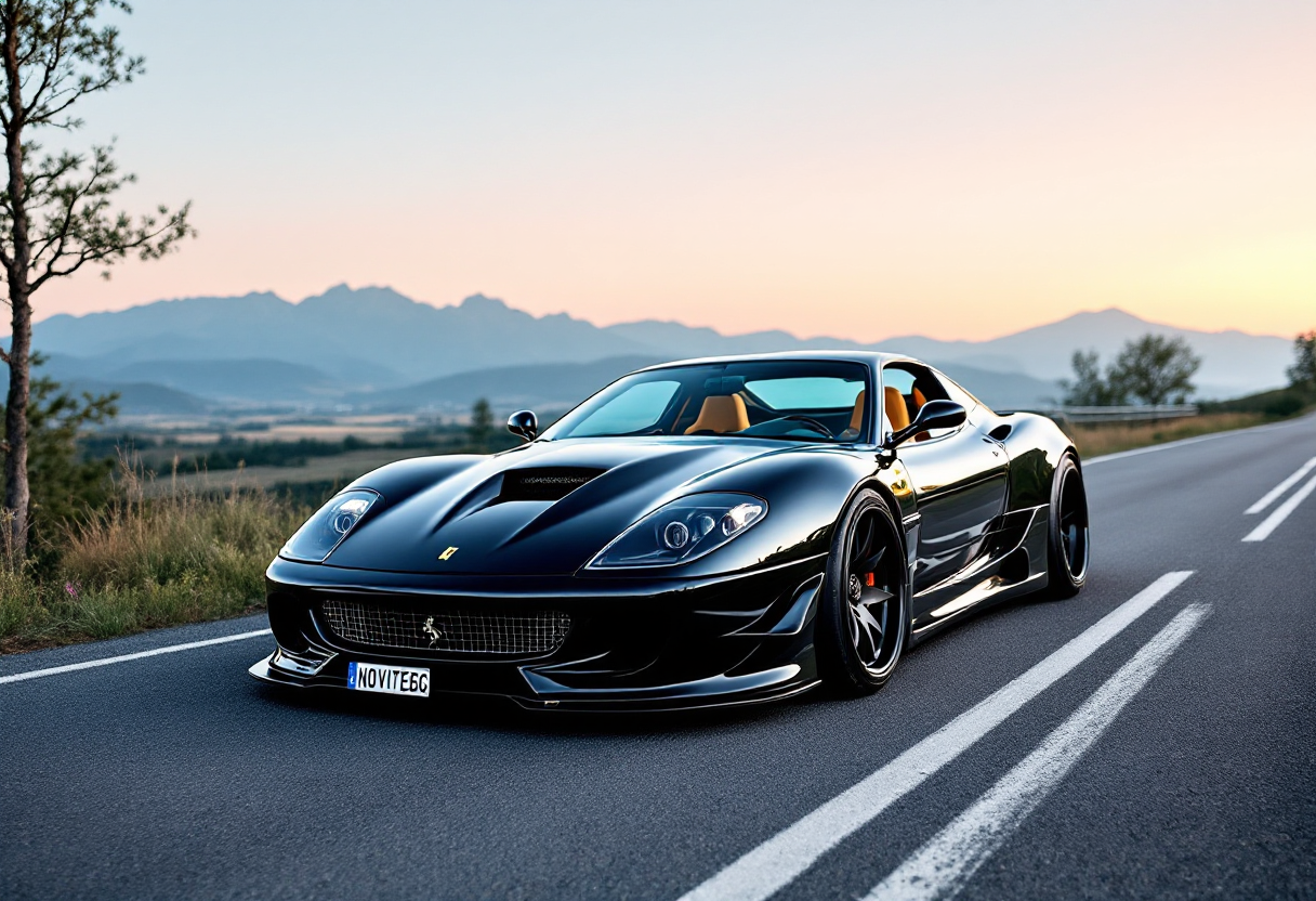 Ferrari 296 GTS N-Largo in un elegante design sportivo