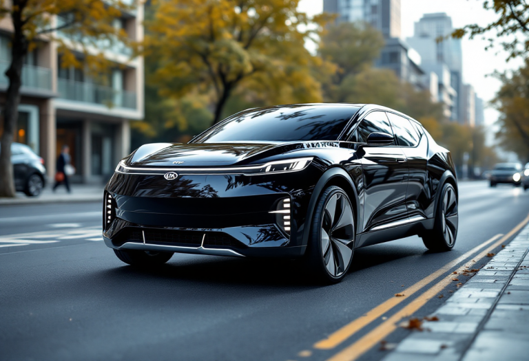Kia EV4 in movimento con autonomia di 630 km
