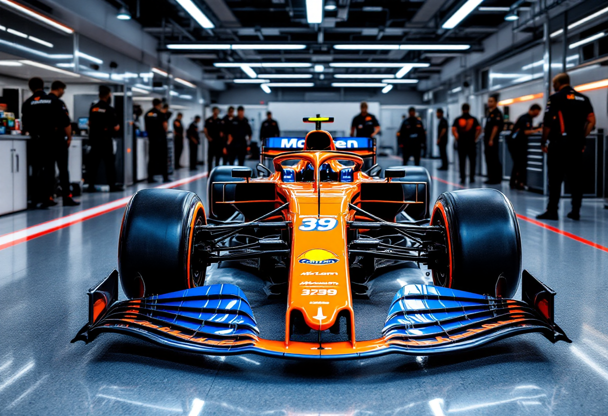 Immagine della McLaren MCL39, nuova monoposto F1 2025
