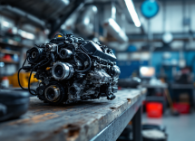 Sensore di temperatura del motore in primo piano