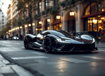 Supercar Angelelli Automobili in un paesaggio italiano