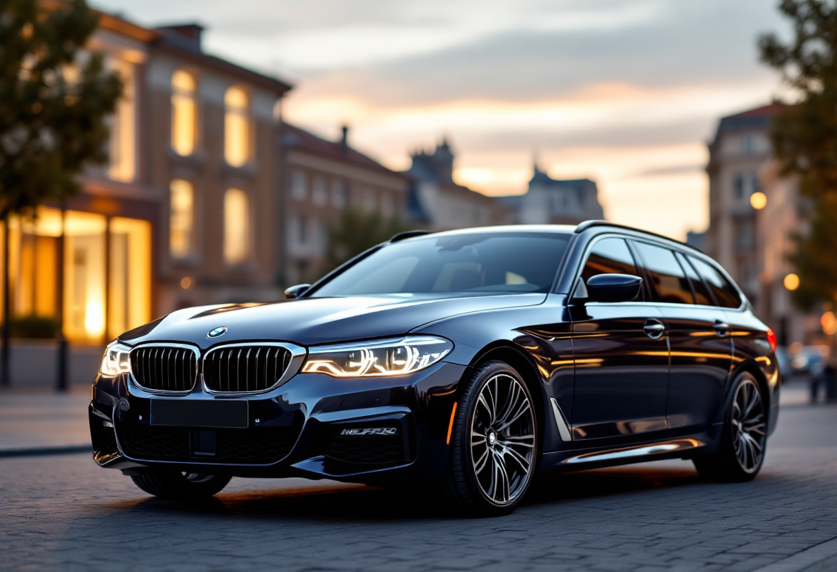 BMW 520d xDrive Touring M Sport Pro su strada