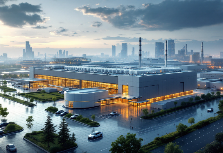 Immagine della megafabbrica BYD a Zhengzhou