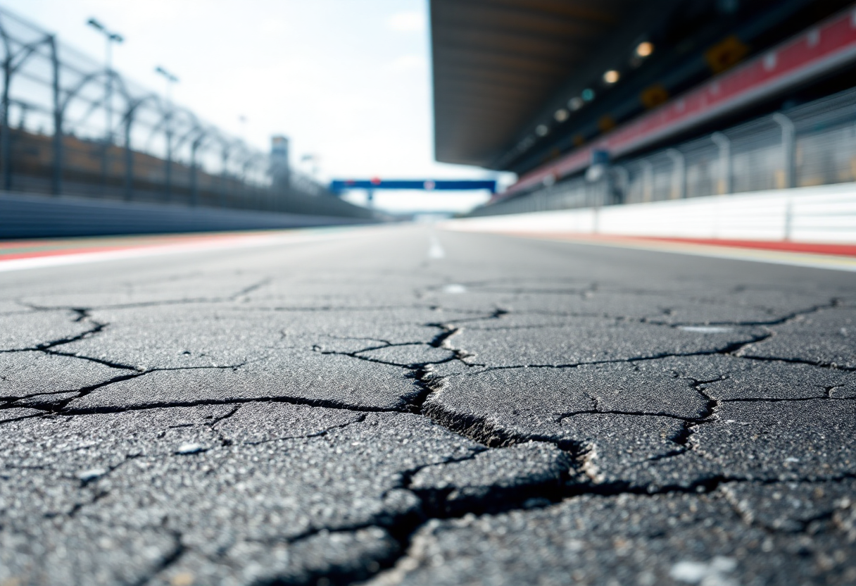 Logo Cadillac in Formula 1 con auto da corsa