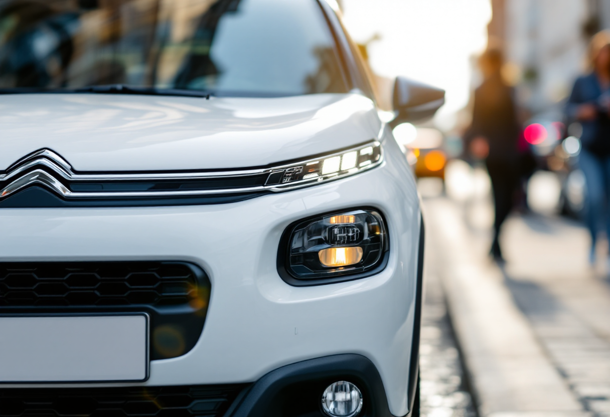 Citroen C3 Business in movimento su strada