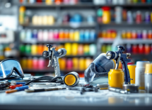 Verniciatura auto con diversi colori e finiture