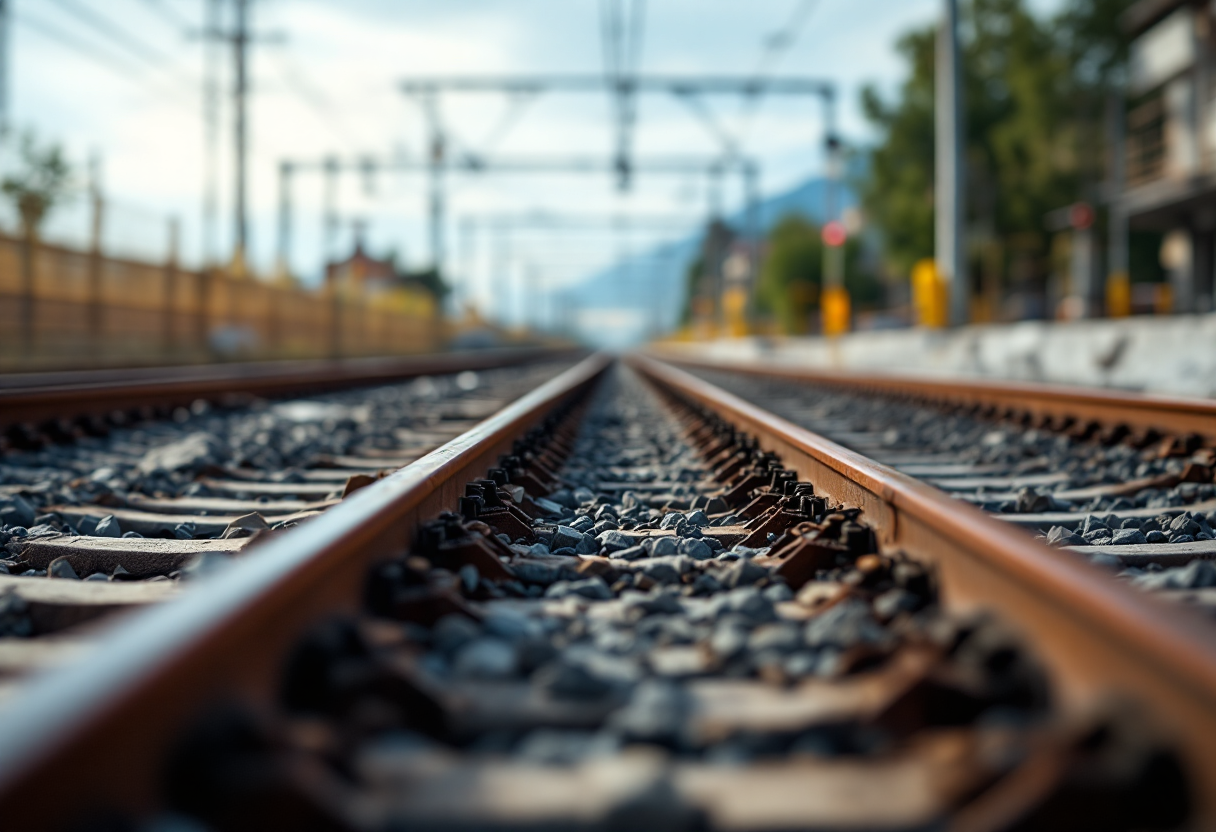 Immagine che illustra i disagi ferroviari in Italia